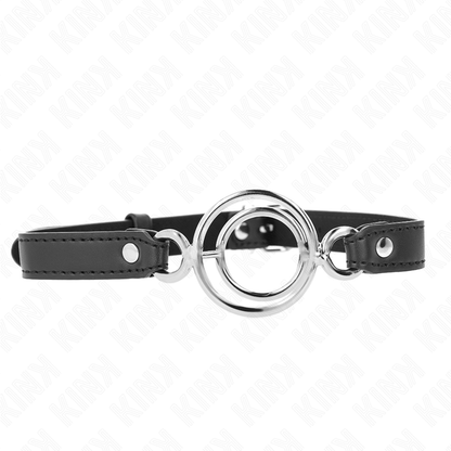 KINK - GAG MIT MEHREREN O-RINGEN 5 CM SCHWARZ 63 X 2,5 CM