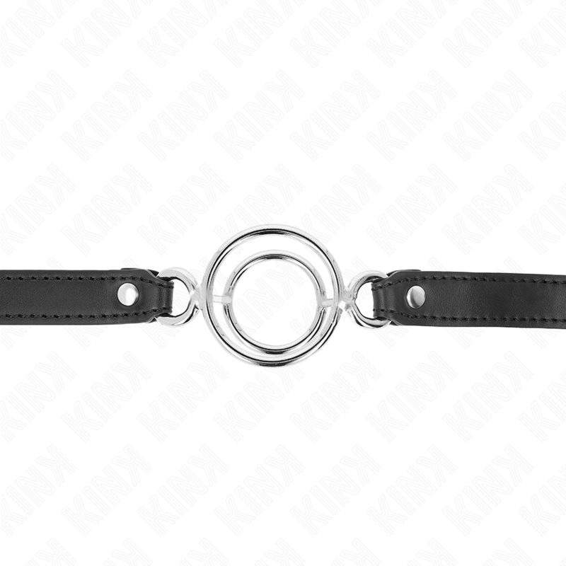 KINK - GAG MIT MEHREREN O-RINGEN 5 CM SCHWARZ 63 X 2,5 CM