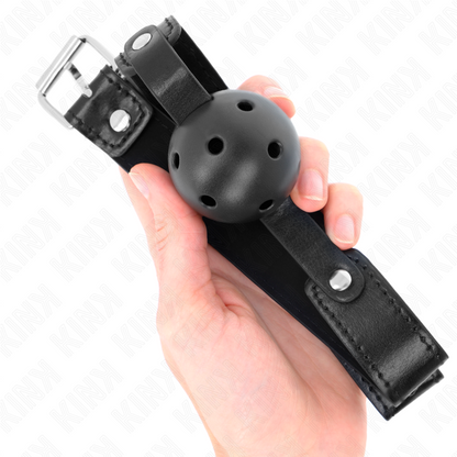 KINK - SCHWARZER ATMUNGSAKTIVER BALL 4,5 CM TASCHE 65 x 2,5 CM