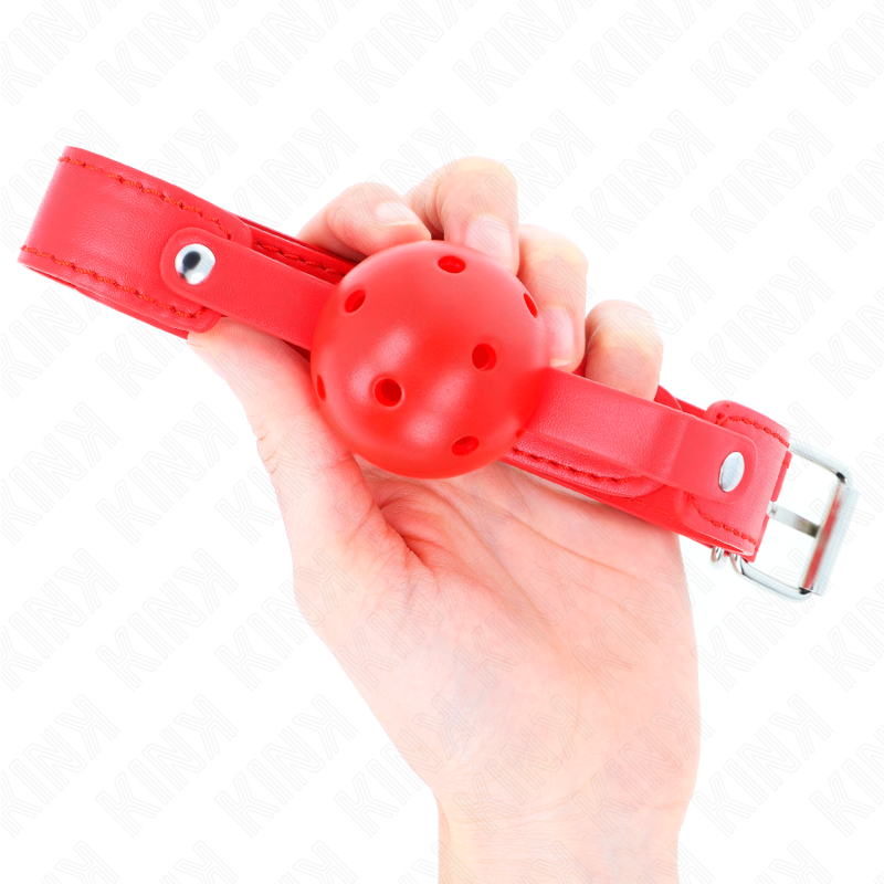 KINK - ROTER ATMUNGSAKTIVER BALL 4,5 CM TASCHE 65 x 2,5 CM