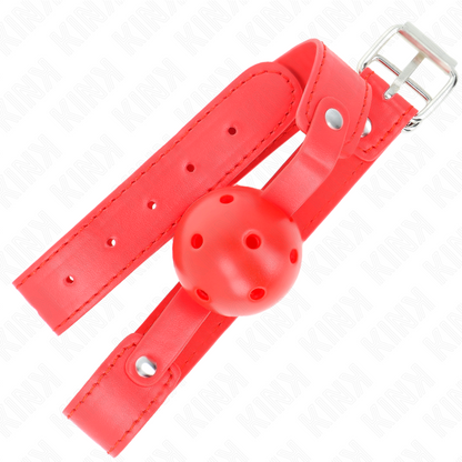 KINK - ROTER ATMUNGSAKTIVER BALL 4,5 CM TASCHE 65 x 2,5 CM