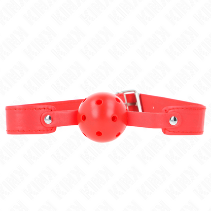 KINK - ROTER ATMUNGSAKTIVER BALL 4,5 CM TASCHE 65 x 2,5 CM