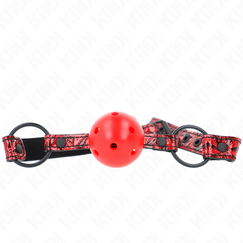 KINK – RAUTENMUSTER-BALL 4,5 CM GAG MODELL 1 64,5 CM VERSTELLBAR 42-60 CM
