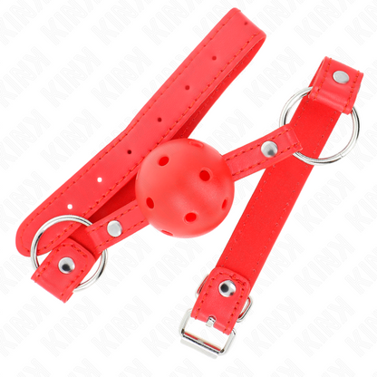 KINK - ATMUNGSAKTIVER STAB 4 CM MIT DOPPELNIET MODELL 1 ROT 62,5 x 2,5 CM VERSTELLBAR 42-58 CM