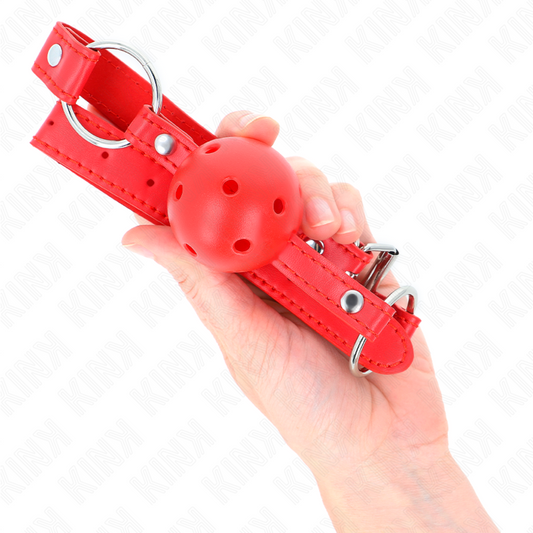 KINK - ATMUNGSAKTIVER STAB 4 CM MIT DOPPELNIET MODELL 1 ROT 62,5 x 2,5 CM VERSTELLBAR 42-58 CM