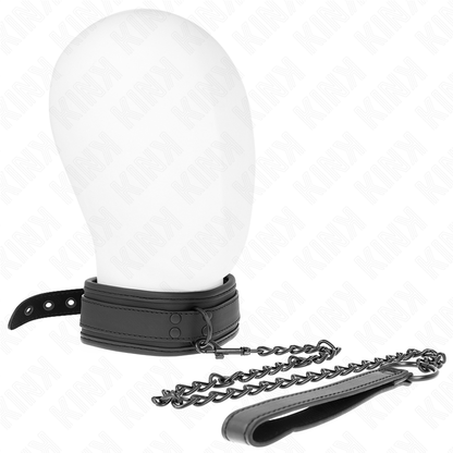 KINK - MODEL 1 NEOPREN-BONDAGE-Halsband mit 78 cm verstellbarem Gürtel, 37,5 x 49,5 cm