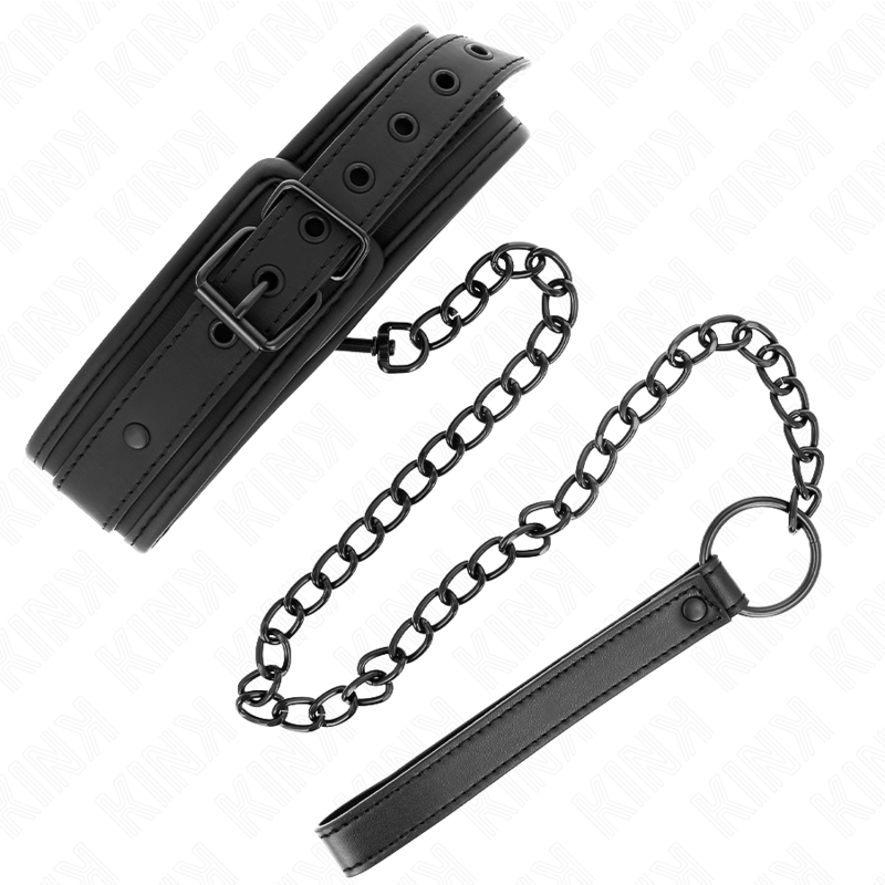 KINK - MODEL 1 NEOPREN-BONDAGE-Halsband mit 78 cm verstellbarem Gürtel, 37,5 x 49,5 cm