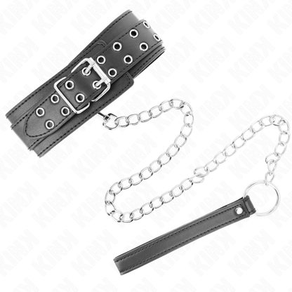 KINK - HALSKETTE MIT ARMBAND 65 CM, VERSTELLBARE SILBERSCHNALLEN 33-46 CM X 5,5 CM