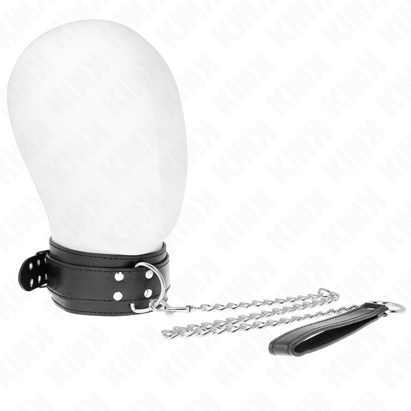 KINK - HALSKETTE MIT ARMBAND 65 CM, VERSTELLBARE SILBERSCHNALLEN 33-46 CM X 5,5 CM