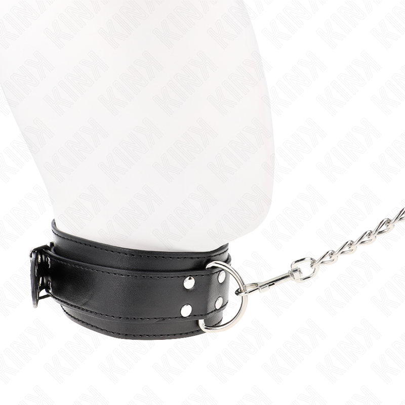 KINK - HALSKETTE MIT ARMBAND 65 CM, VERSTELLBARE SILBERSCHNALLEN 33-46 CM X 5,5 CM