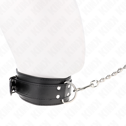 KINK - HALSKETTE MIT ARMBAND 65 CM, VERSTELLBARE SILBERSCHNALLEN 33-46 CM X 5,5 CM