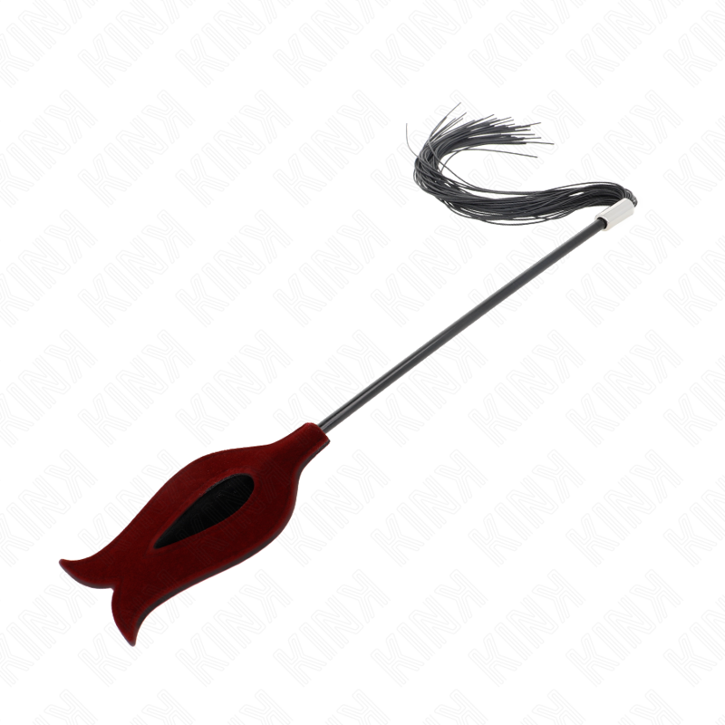 KINK - Pomponpeitsche aus Silikon, rosa, 45 cm