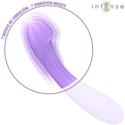 INTENSE - BECKY VIBRATEUR 19 CM CHAUFFANT 7 VIBRATIONS VIOLET