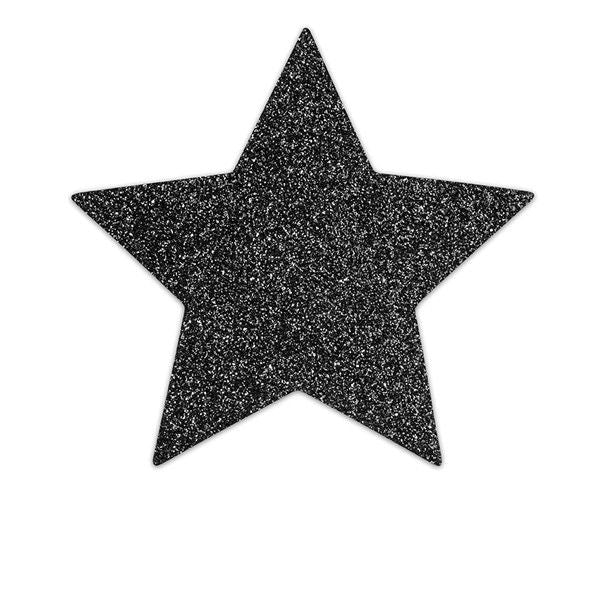 SCHMUCK - INDISCRETS SCHWARZE NIPPLE CAPS STAR FLASH