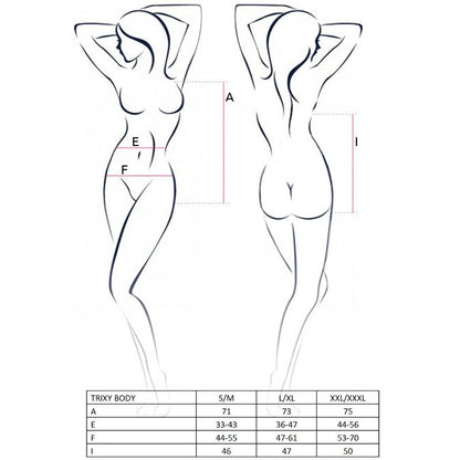 PASSION – DAMEN-TRIXY-TEDDY SCHWARZ GRÖSSE S/M
