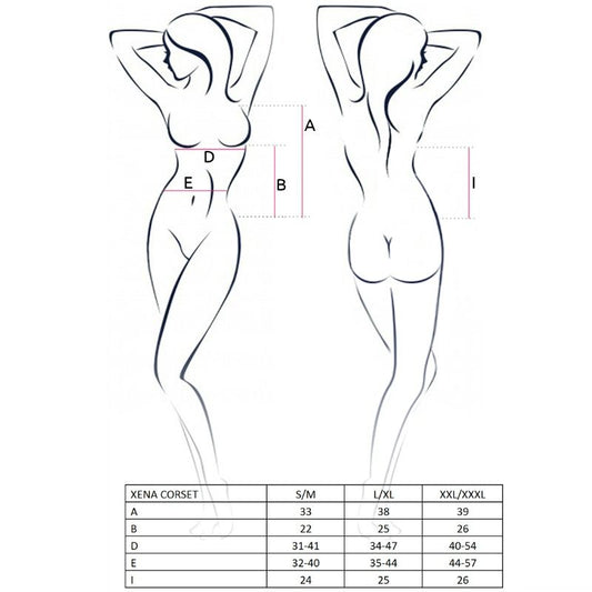 PASSION – XENA-KORSETT FÜR DAMEN, GRÖSSE S/M