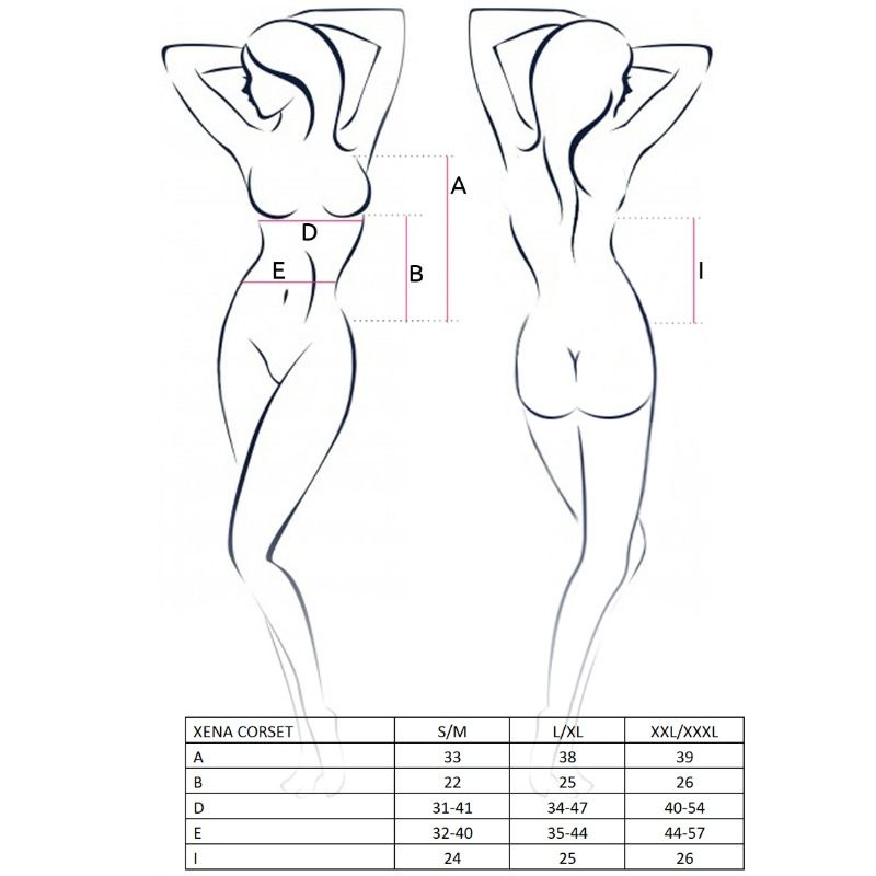 PASSION – XENA-KORSETT FÜR DAMEN, GRÖSSE S/M