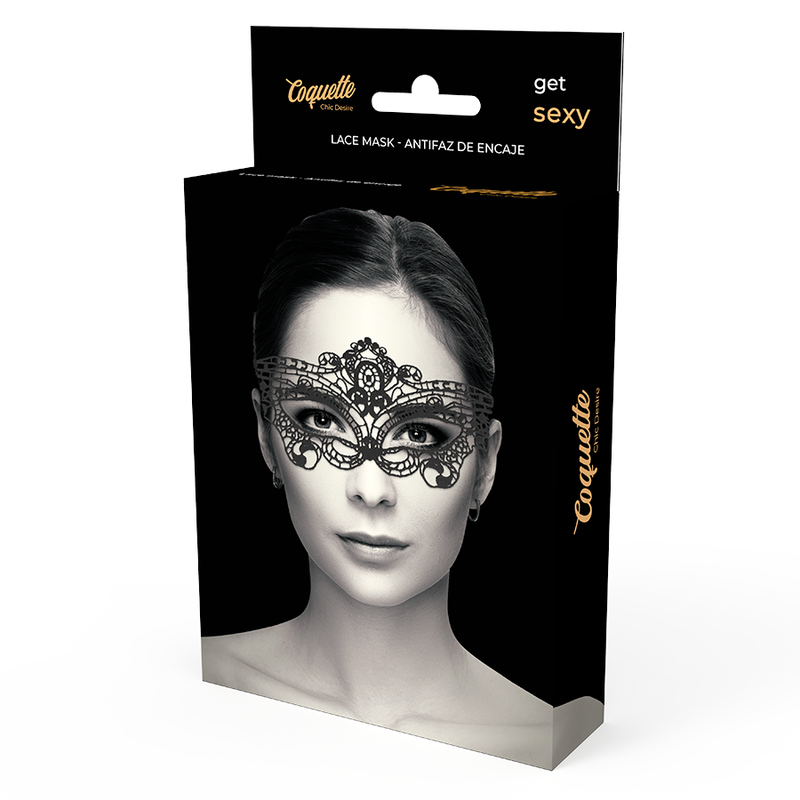 COQUETTE CHIC DESIRE – FEINE SCHWARZE SPITZENMASKE
