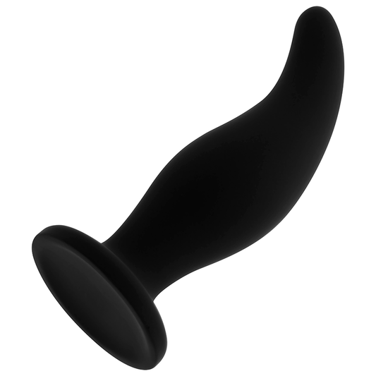 OHMAMA - GEBOGENER SILIKON-ANALSTECKER P 12 CM