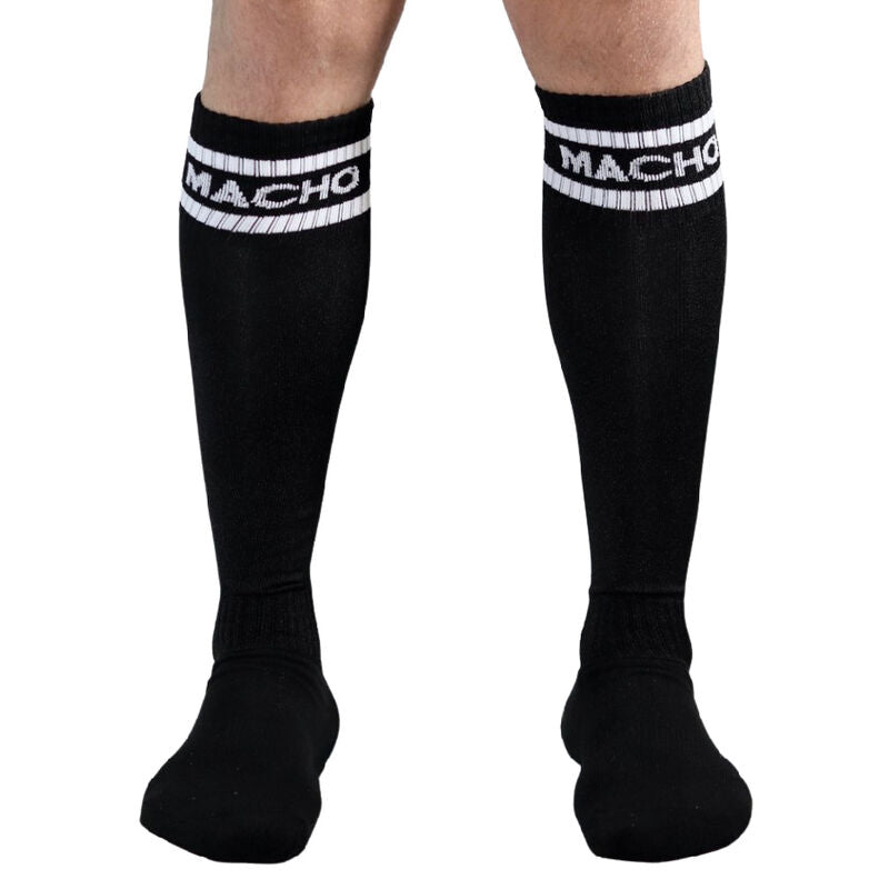 MACHO - CHAUSSETTES LONGUES TAILLE UNIQUE BLEU